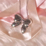 ribbon metal necklace