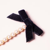 2P ribbon pearl pin