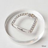 flirty,but metal plate bracelet