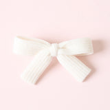 knit ribbon barrette