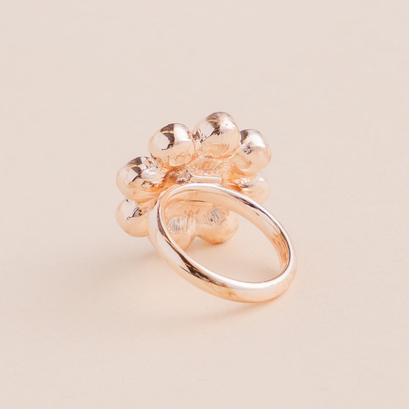 flower stone ring