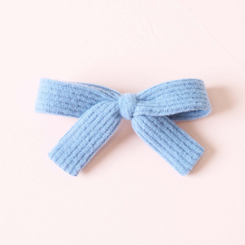knit ribbon barrette